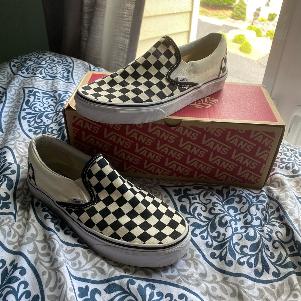 Vans Checkered Slip Ons
